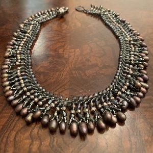 Native American Inspired Hand Beaded Necklace